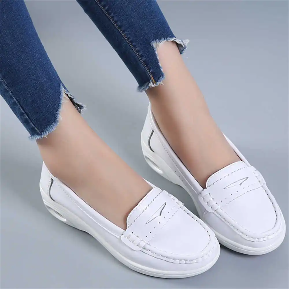 Formal Men Daily Wear Slippers - Dikke zool Slip-on witte trainers voor