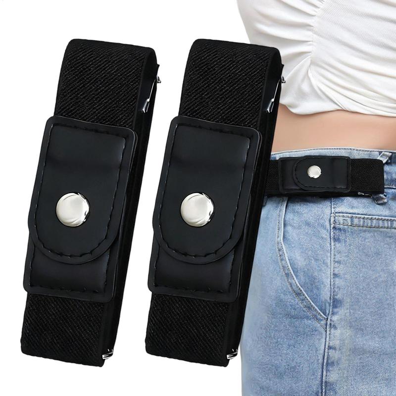 Men Formal Wear With Jeans - Elastische riem zonder gesp Verstelbare tailleband