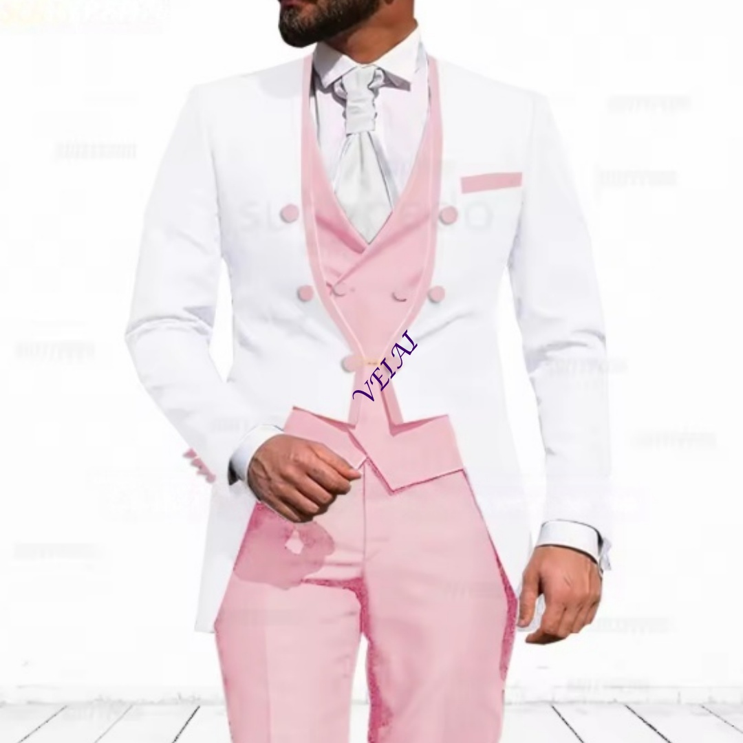 Men'S Formal Evening Wear - Op maat gemaakt hemelsblauw 3-delig pak