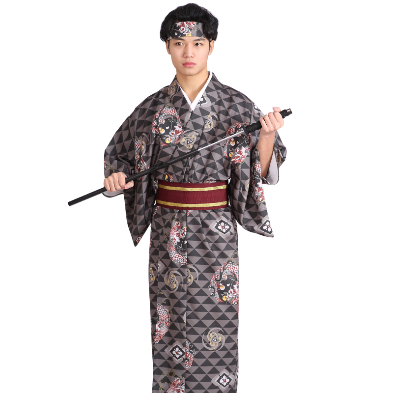 Traditional Japanese Men'S Formal Wear - Aziatische etnische nieuwe design kimono heren