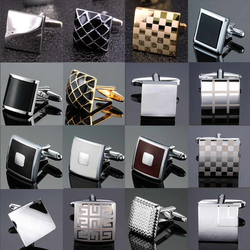 Dress Shirt French Cuff - Manchetknopen voor mannen Luxe zilveren manchetten