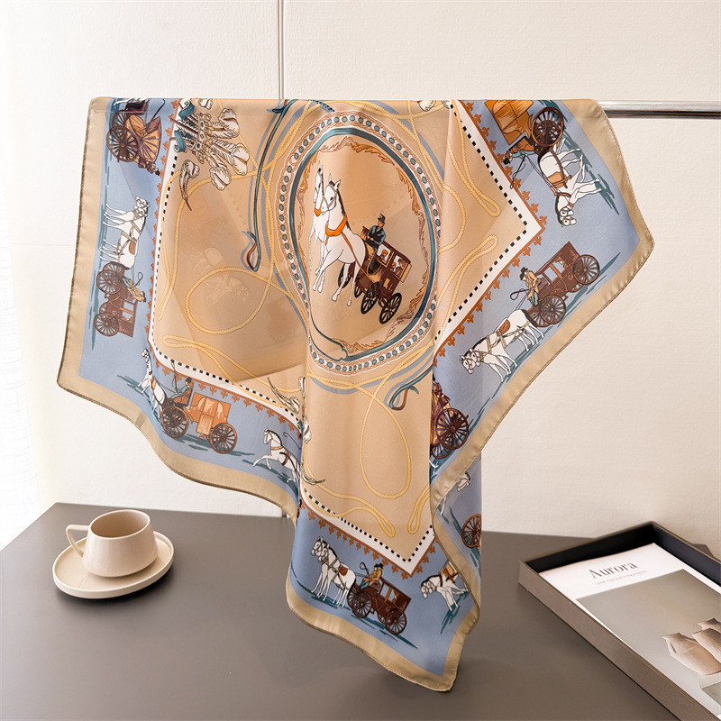 Silk Tie Woven - Luxe Print Lente Das Sjaal Zijde