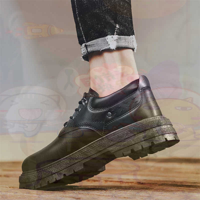 Men'S Formal Wear Stores - Donker natuurlijk leer Mode-sneakers Tennis Herensneakers