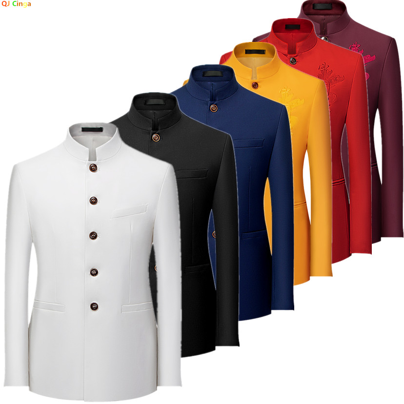 Korean Men Formal Wear - 2026 Heren Chinees Stijl Lange Mouwen