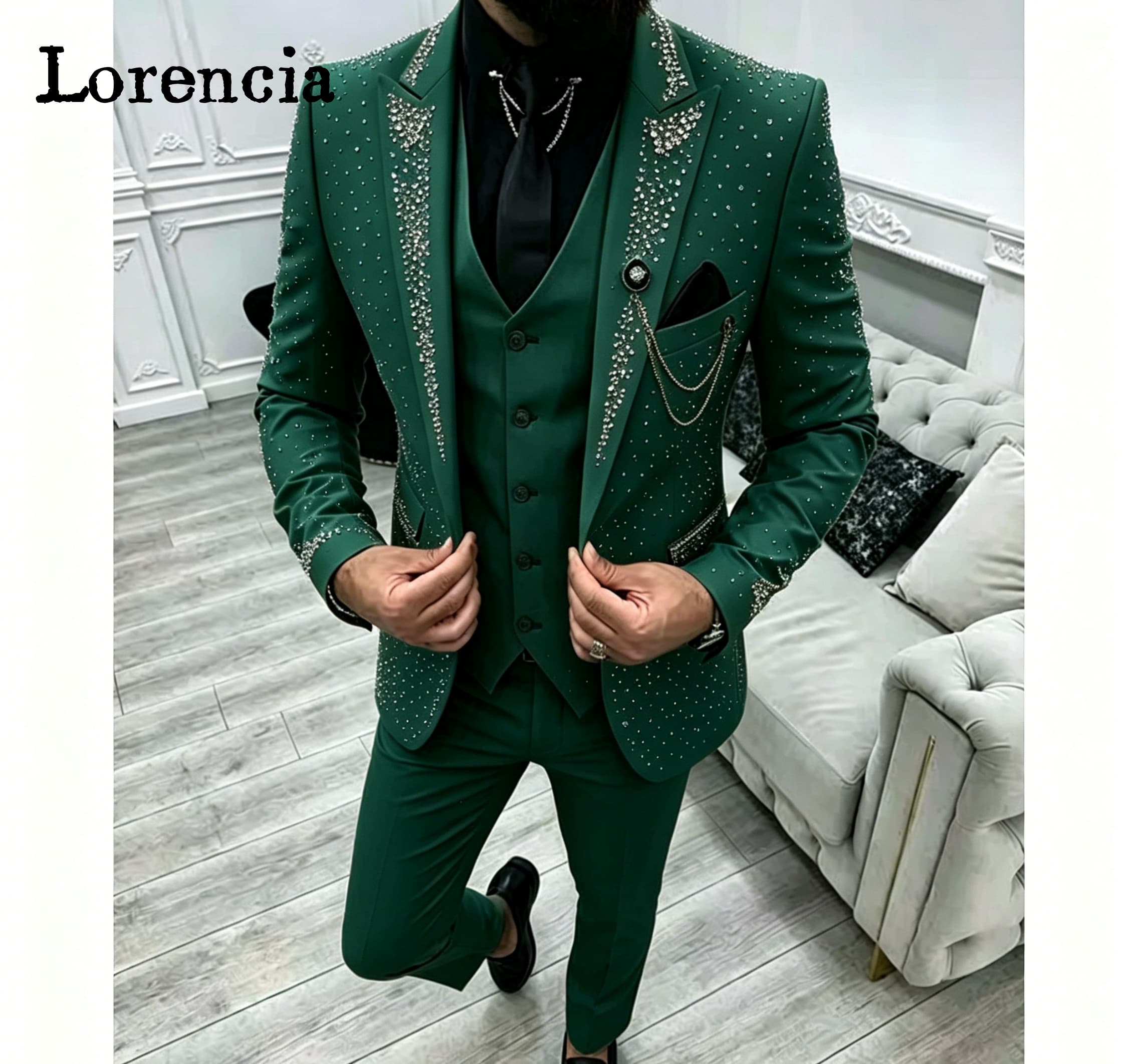 Men'S Formal Evening Wear - Luxe 3-delige formele herenpakken set met