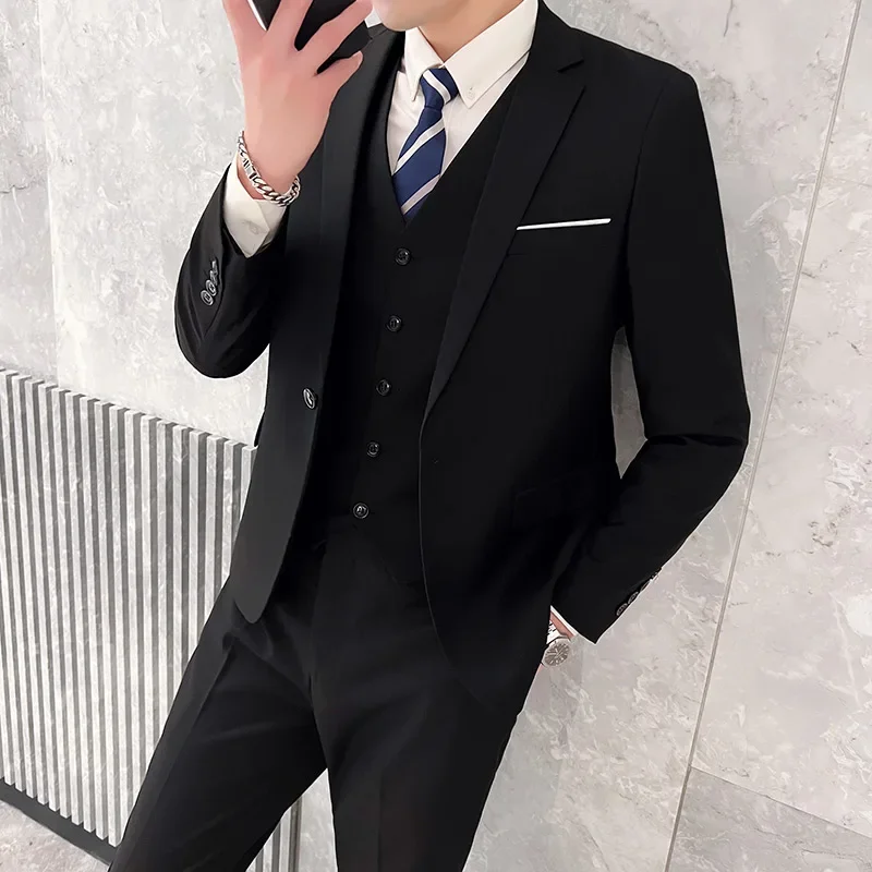 Korean Men Formal Wear - Pak Outdoor Ademend (Blazer + Vest