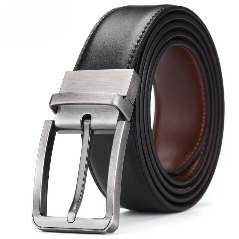 Men Formal Wear With Jeans - Zakelijke en casual dubbelzijdige riem voor