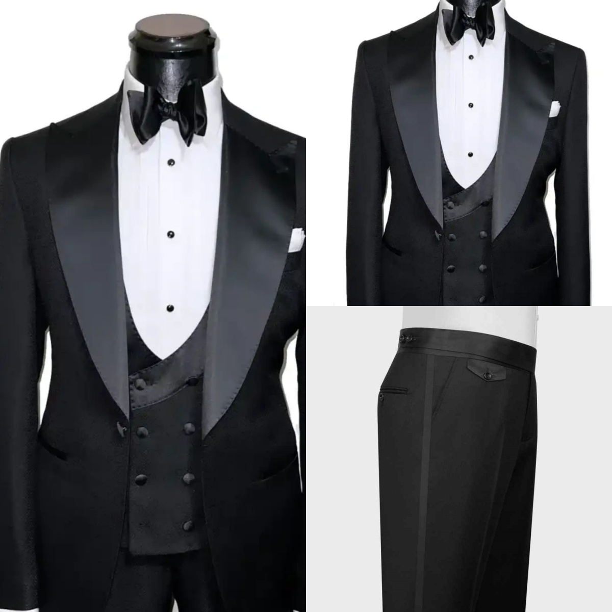 Men'S Formal Evening Wear - Formele Bruiloft Smoking Piekte Revers 3