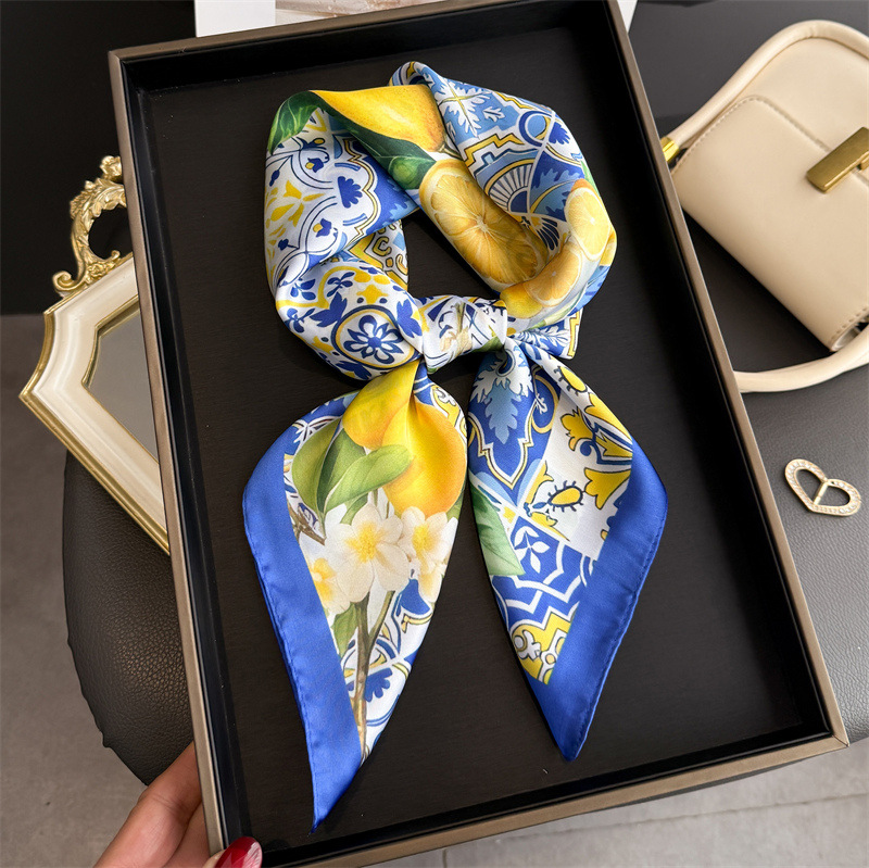 Silk Tie Woven - 2026 Nieuwe Fruit Print Zijden Vierkante