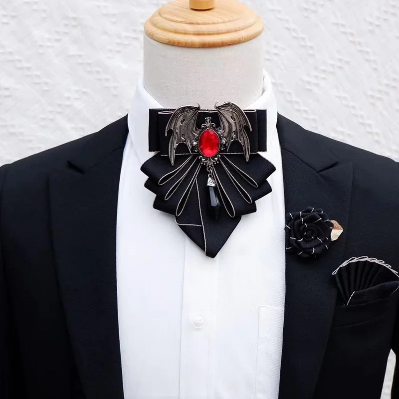 Korean Men Formal Wear - Heren Vlinderdas Broche Set Britse Koreaanse