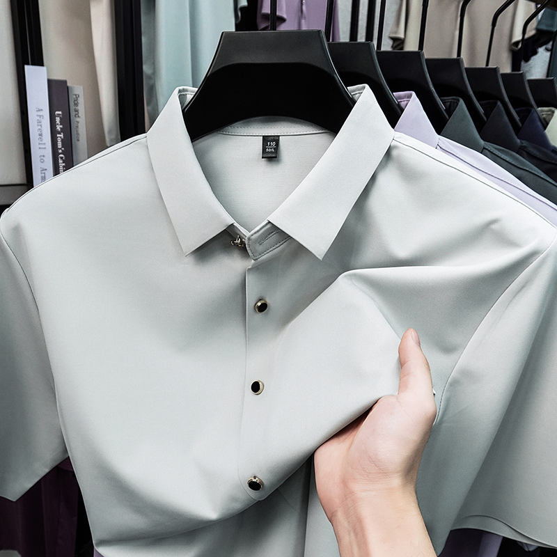 Men Formal Office Wear Shirts - Zomerhemd voor heren 2026, casual, regular