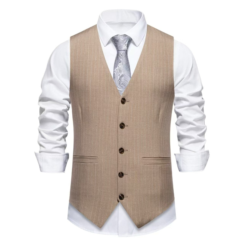 2026 Nieuw Rood Gestreept Pakv - Men'S Formal Wear Waistcoat recensie en prijs