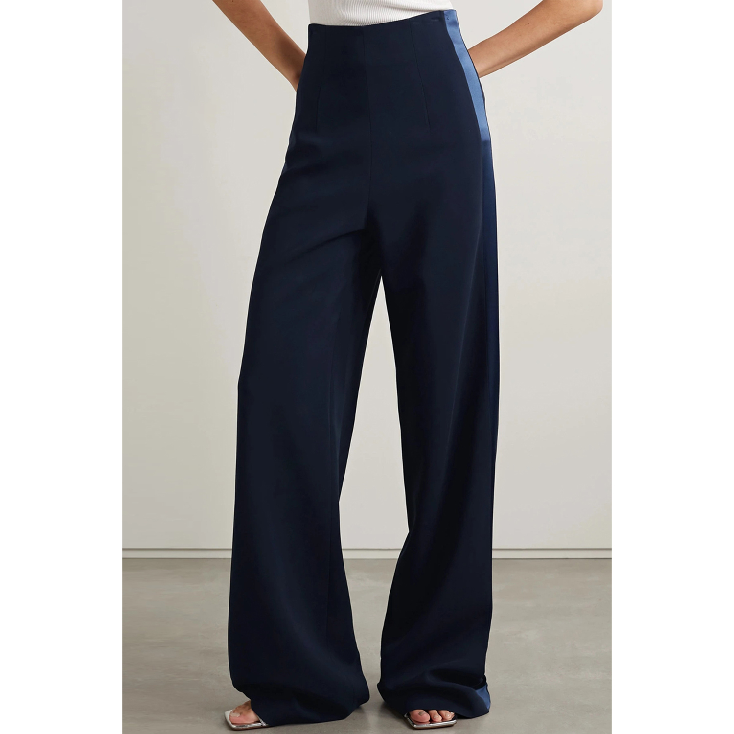 Marineblauw 2-delig damespak,  - Double Breasted Blazer recensie en prijs