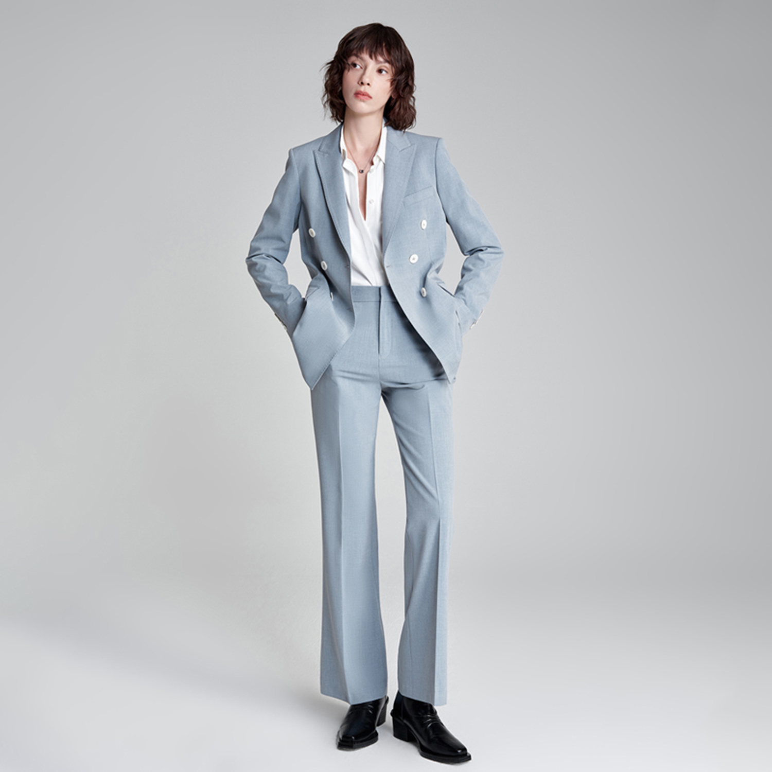 Allingentle Damesbroekpak 2-de - Double Breasted Blazer recensie en prijs