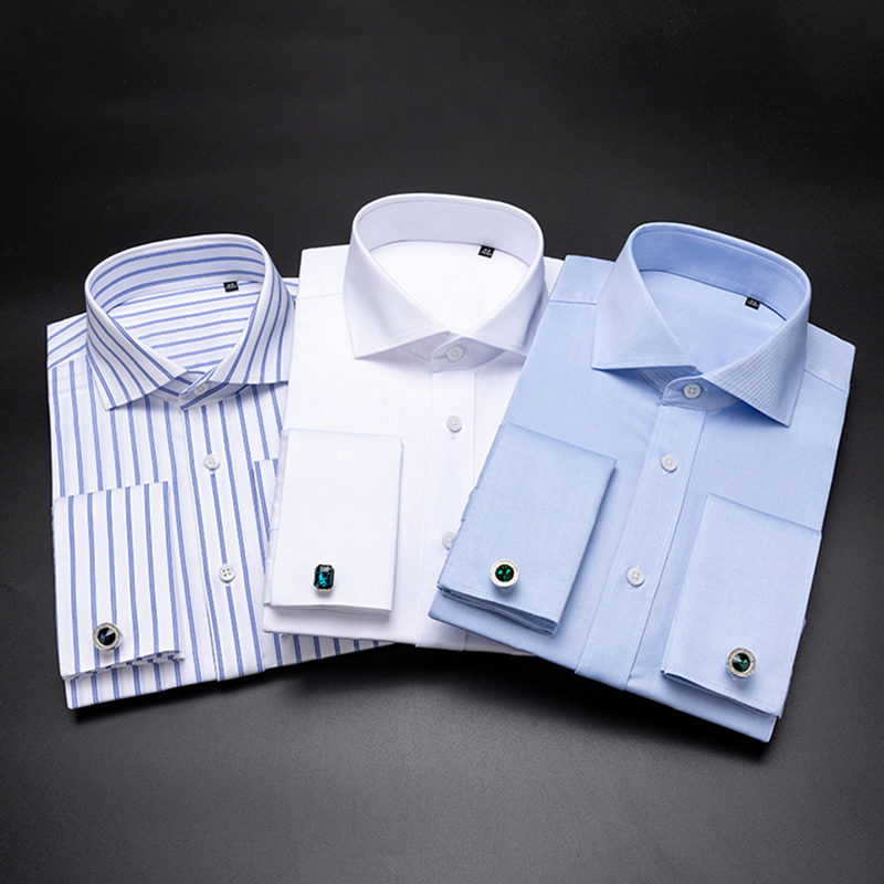 Luxe Windsor Kraag Mannen Kato - Dress Shirt French Cuff recensie en prijs