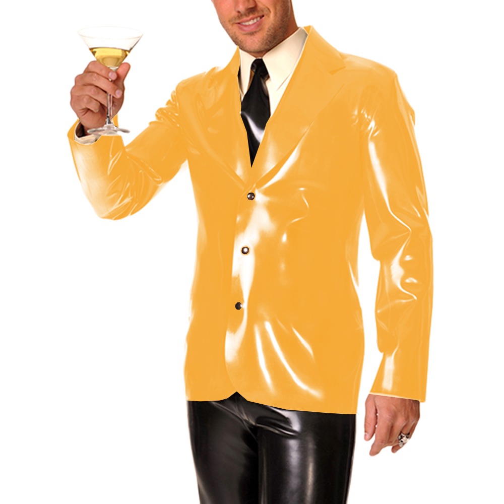 Heren vinyl PVC lederen revers - Men Formal Wear Look recensie en prijs