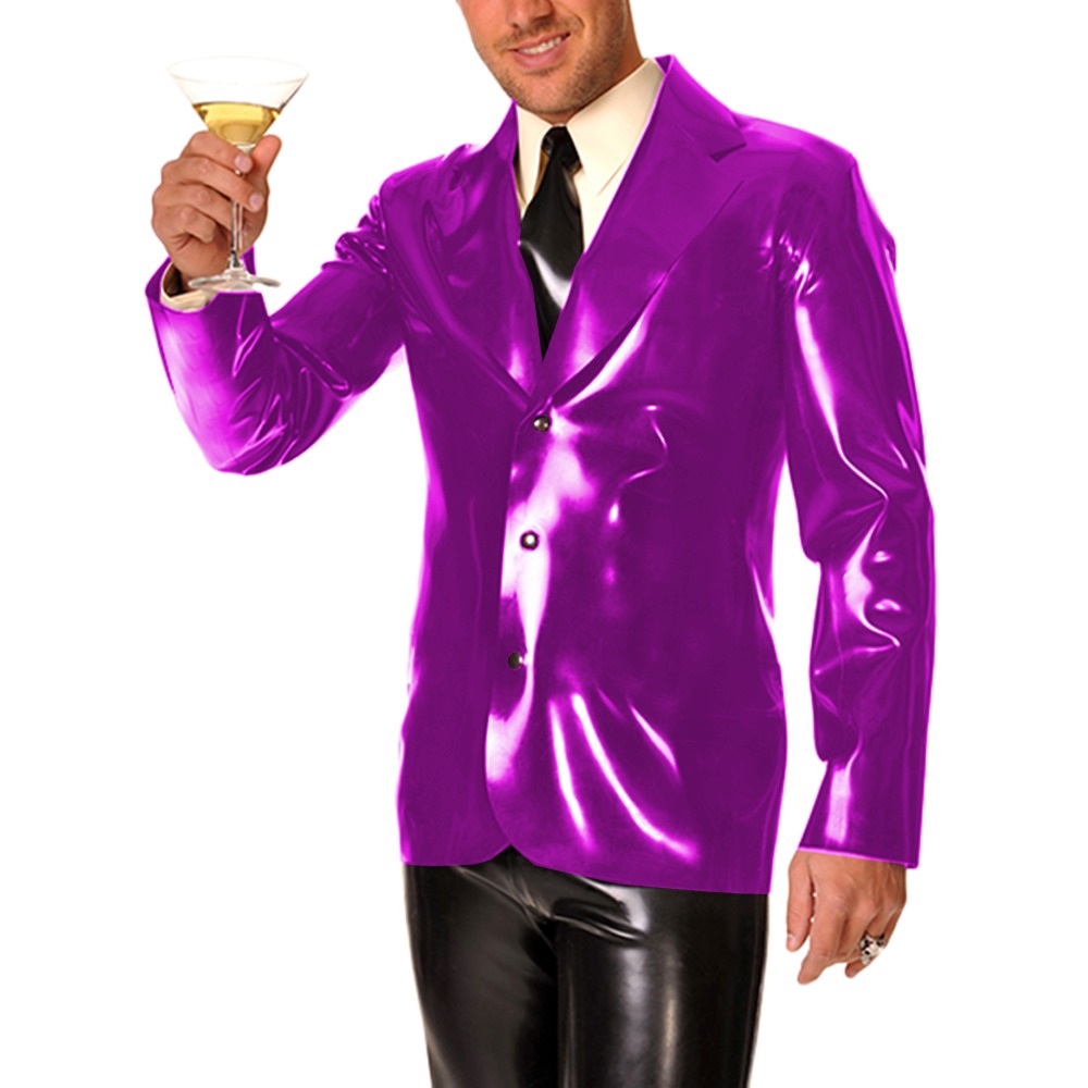 Heren vinyl PVC lederen revers - Men Formal Wear Look recensie en prijs
