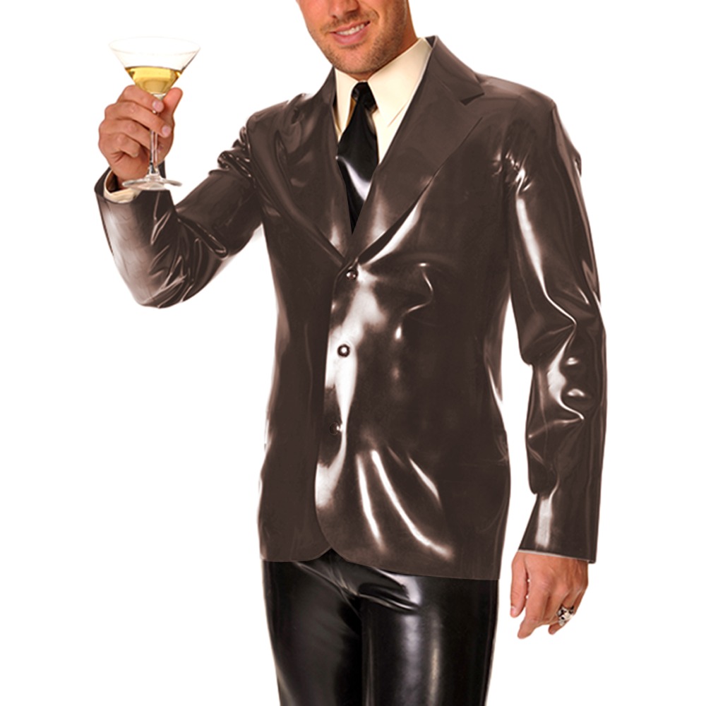 Heren vinyl PVC lederen revers - Men Formal Wear Look recensie en prijs
