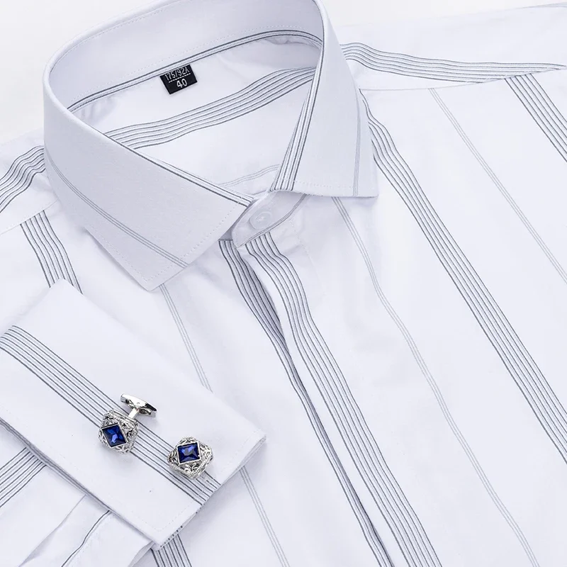 Heren Windsor Kraag Luxe Zakel - Dress Shirt French Cuff recensie en prijs