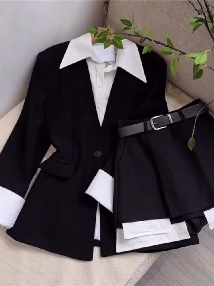 Vrouwen tweedelige roksets pat - Double Breasted Blazer recensie en prijs