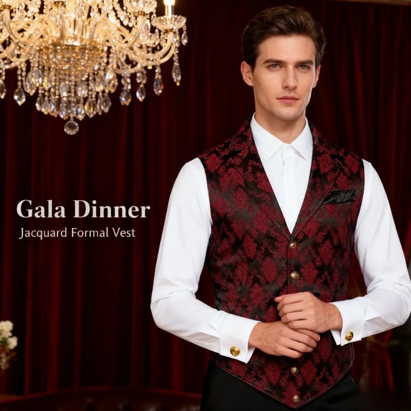 Brits retro slim fit vest modi - Men'S Formal Wear Waistcoat recensie en prijs