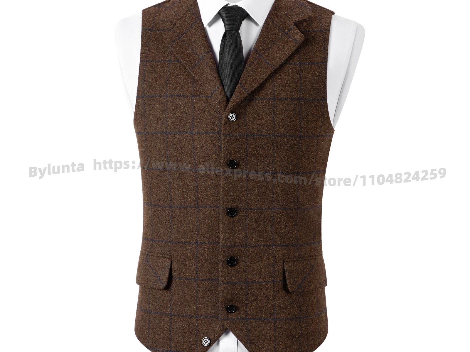 Heren geruit wollen herringbon - Men'S Formal Wear Waistcoat recensie en prijs