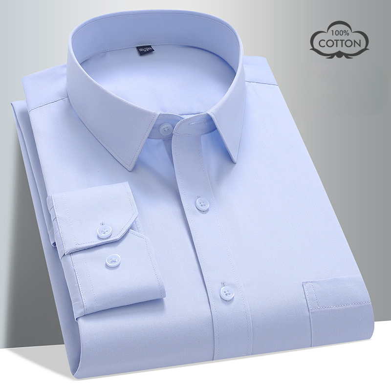 8XL 100% katoenen overhemd met - Men Formal Office Wear Shirts recensie en prijs