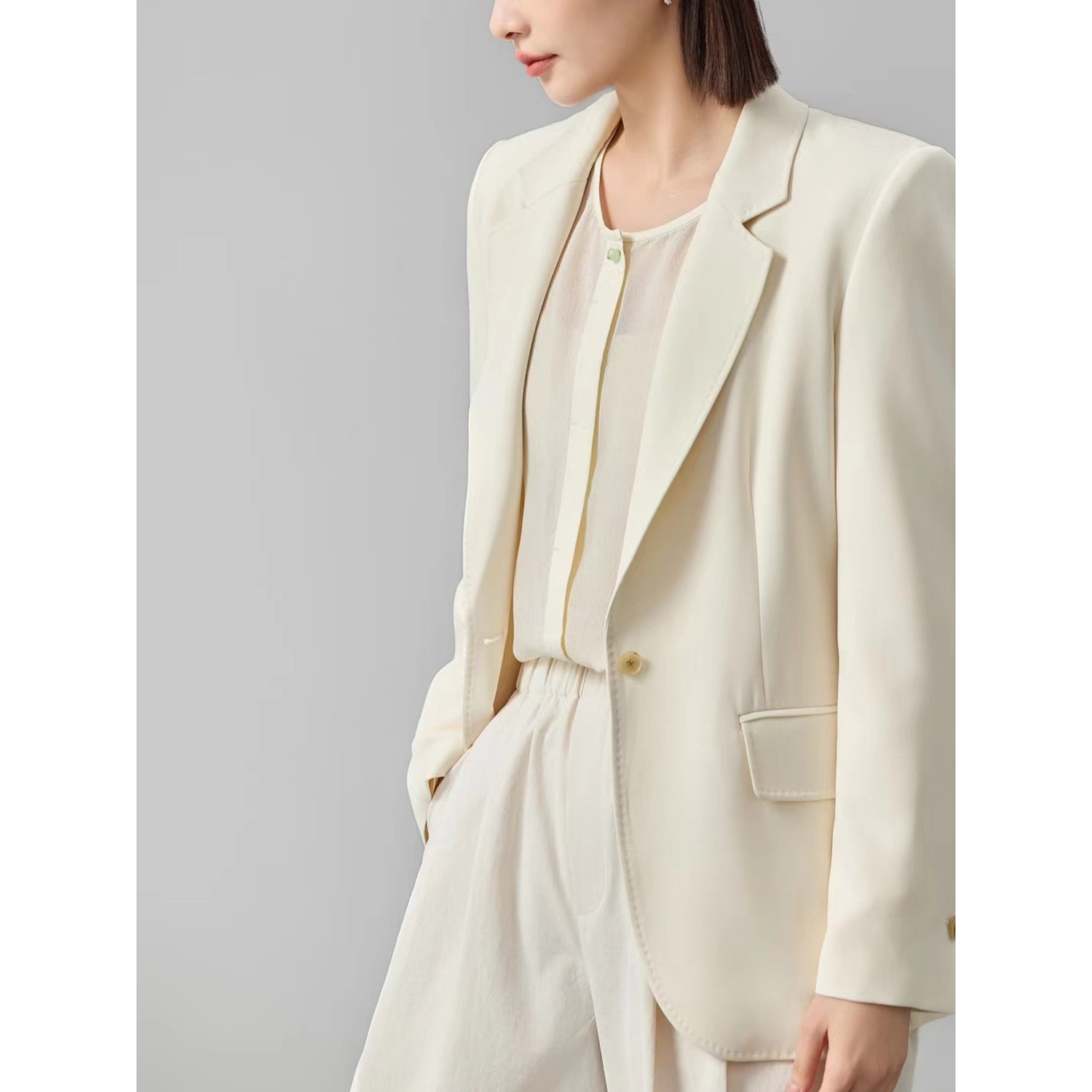 Allingentle Damespak Slim Fit  - Double Breasted Blazer recensie en prijs