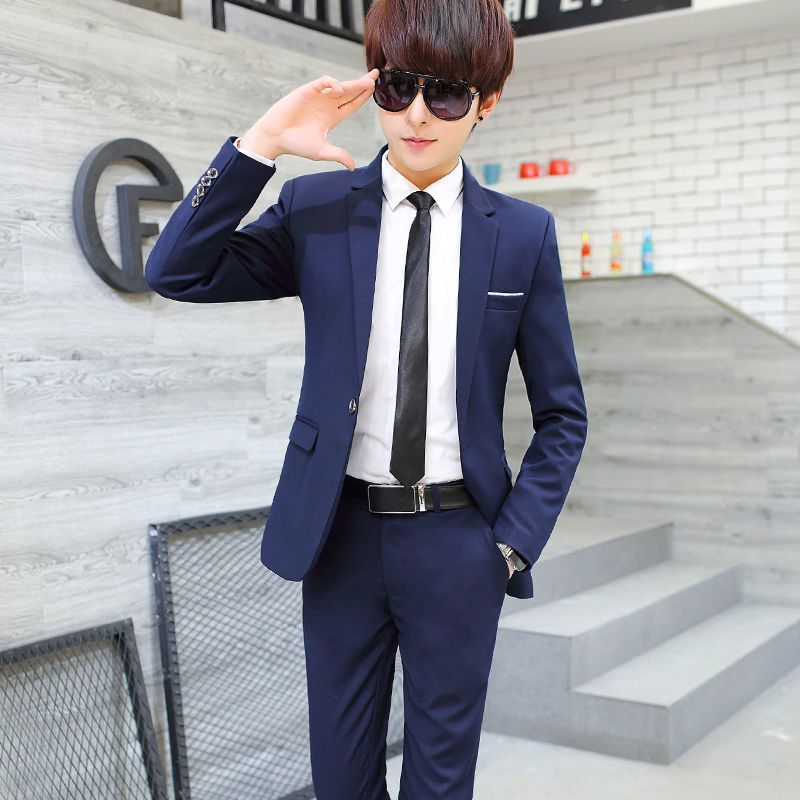 Heren driedelig slim fit pak,  - Korean Men Formal Wear recensie en prijs