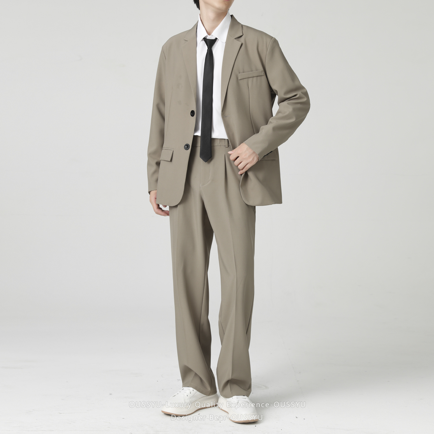 Hoogwaardig 2-delig pak blazer - Korean Men Formal Wear recensie en prijs