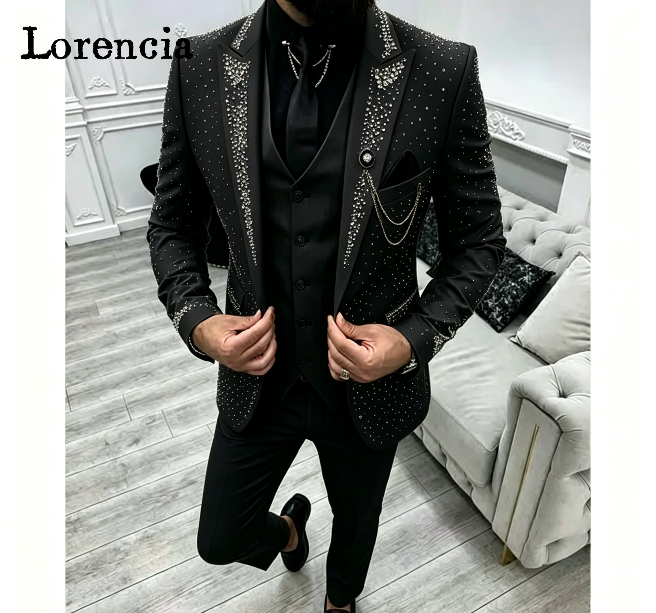 Luxe 3-delige formele herenpak - Men'S Formal Evening Wear recensie en prijs