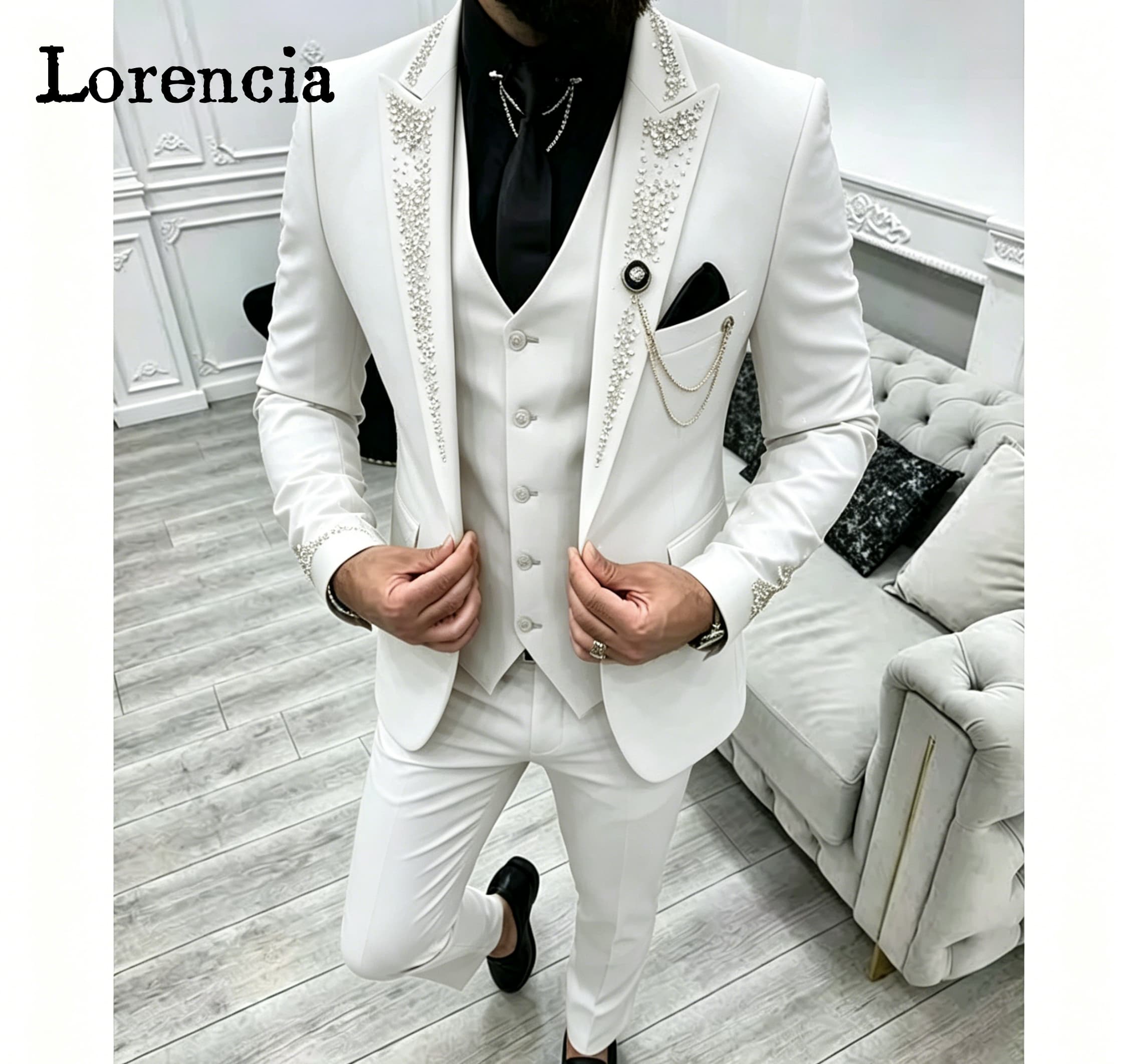 Luxe 3-delige formele herenpak - Men'S Formal Evening Wear recensie en prijs