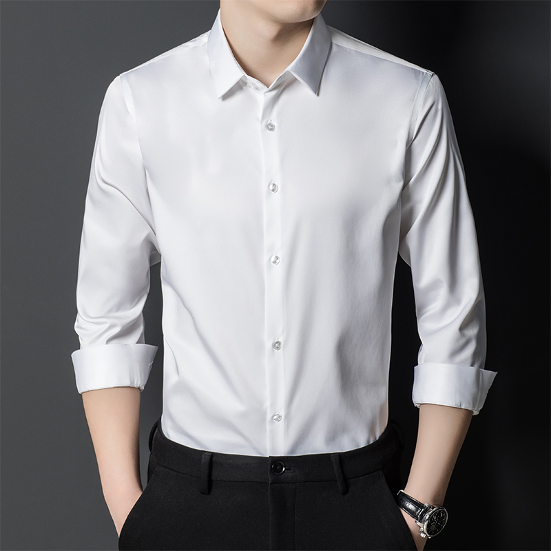Heren Moerbeizijde Overhemd Kl - Men Formal Office Wear Shirts recensie en prijs