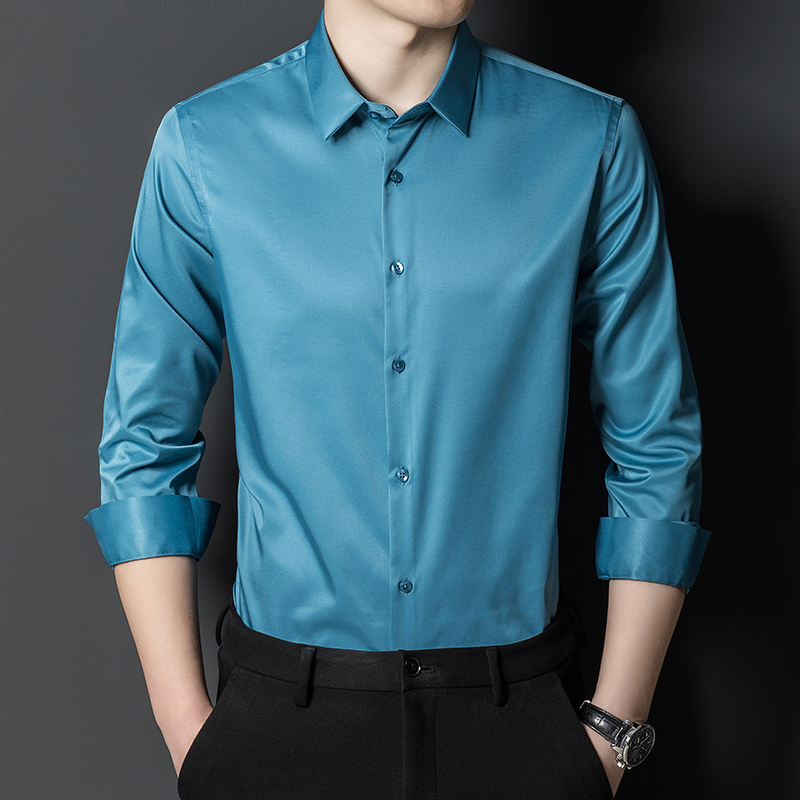 Heren Moerbeizijde Overhemd Kl - Men Formal Office Wear Shirts recensie en prijs