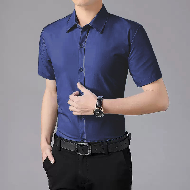 Zomer dun wit overhemd met kor - Men Formal Wear Summer recensie en prijs