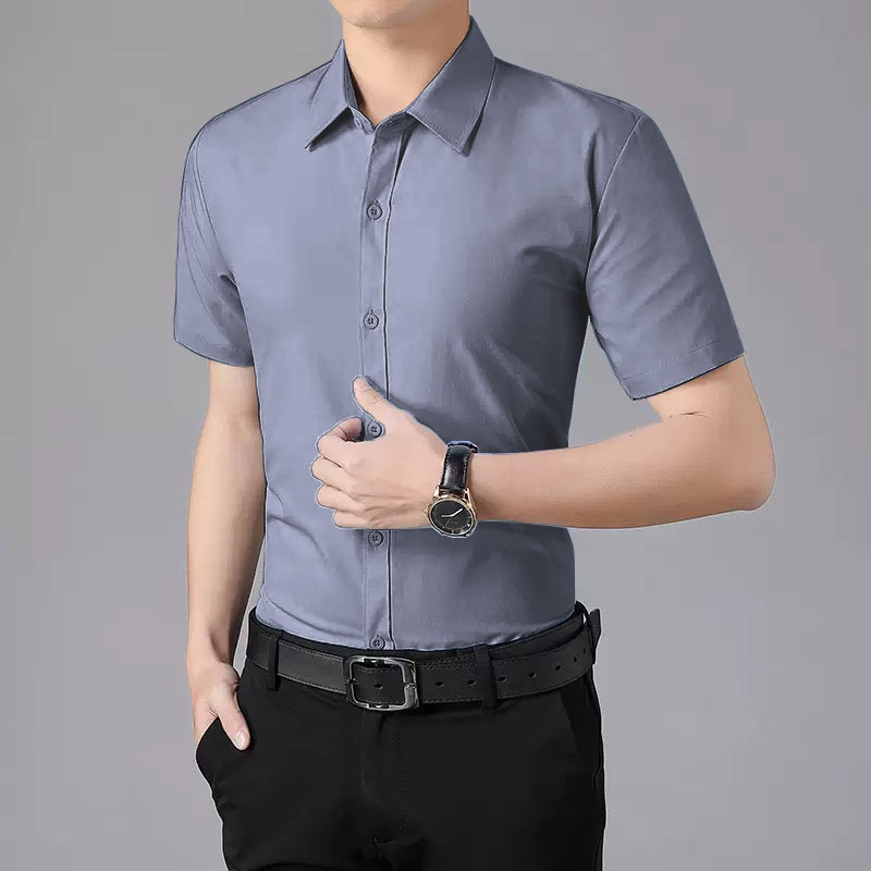 Zomer dun wit overhemd met kor - Men Formal Wear Summer recensie en prijs