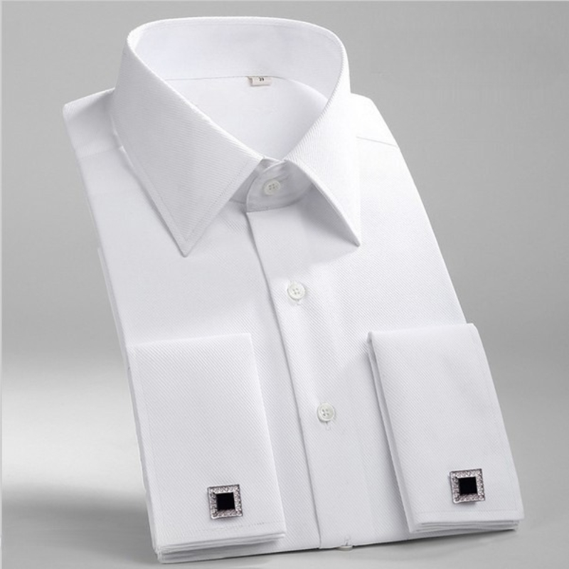 Wit Heren Frans Manchet Overhe - Dress Shirt French Cuff recensie en prijs