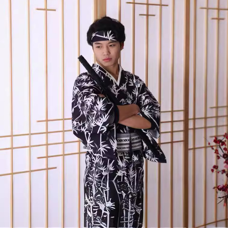 Japanse kimono met bamboepatro - Traditional Japanese Men'S Formal Wear recensie en prijs
