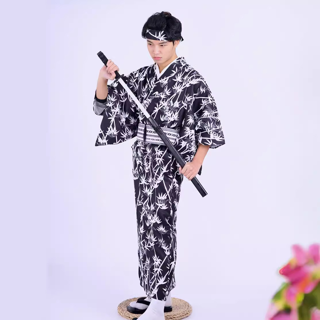 Japanse kimono met bamboepatro - Traditional Japanese Men'S Formal Wear recensie en prijs