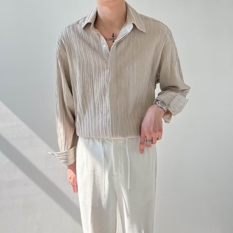 Zwart Abrikoos Wit Lange Mouwe - Korean Men Formal Wear recensie en prijs